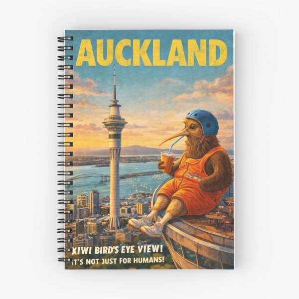 Item preview, Auckland Sky Tower Auckland New Zealand Waitematā Harbour Rangitoto Island Skyline Sunset designed and sold by Aryabek.