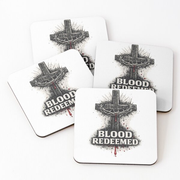 Item preview, Blood Redeemed Christian Cross Shirt Crown of Thorns Jesus Faith Design designed and sold by Sunny Flamingo Studio.