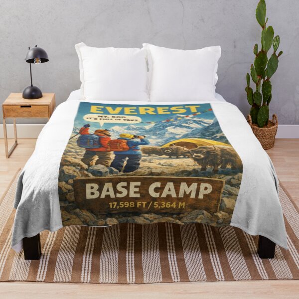Item preview, Everest Base Camp Nepal Mount Everest Khumbu Valley Sagarmatha National Park Yak Camp designed and sold by Aryabek.