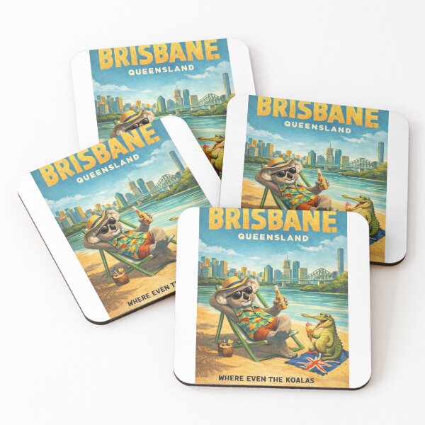 Item preview, Brisbane Queensland Australia Brisbane River Story Bridge and Brisbane Skyline South Bank Riverside Summer Scene designed and sold by Aryabek.