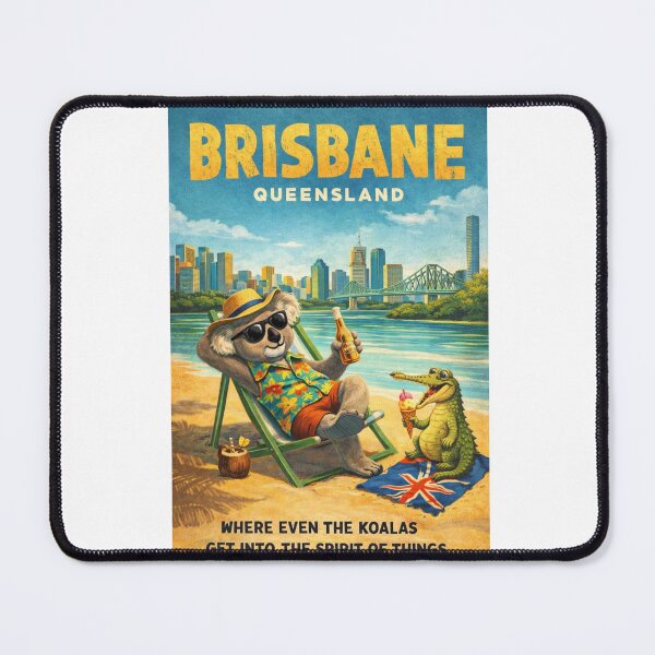 Item preview, Brisbane Queensland Australia Brisbane River Story Bridge and Brisbane Skyline South Bank Riverside Summer Scene designed and sold by Aryabek.