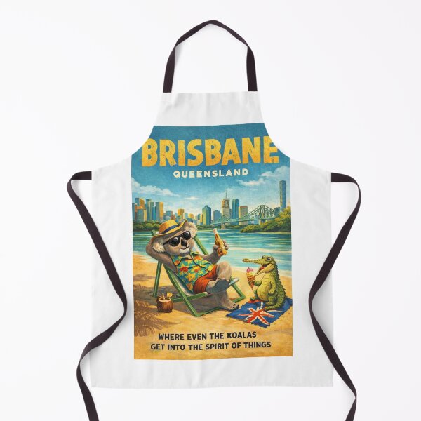 Item preview, Brisbane Queensland Australia Brisbane River Story Bridge and Brisbane Skyline South Bank Riverside Summer Scene designed and sold by Aryabek.