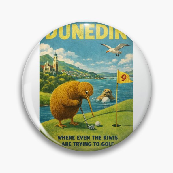 Item preview, Dunedin Otago New Zealand Otago Harbour and St Clair Golf Coast Scene with Otago Peninsula Landscape designed and sold by Aryabek.