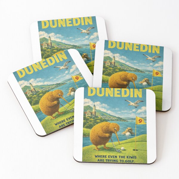 Item preview, Dunedin Otago New Zealand Otago Harbour and St Clair Golf Coast Scene with Otago Peninsula Landscape designed and sold by Aryabek.