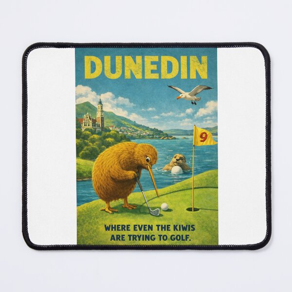 Item preview, Dunedin Otago New Zealand Otago Harbour and St Clair Golf Coast Scene with Otago Peninsula Landscape designed and sold by Aryabek.