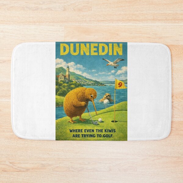 Item preview, Dunedin Otago New Zealand Otago Harbour and St Clair Golf Coast Scene with Otago Peninsula Landscape designed and sold by Aryabek.