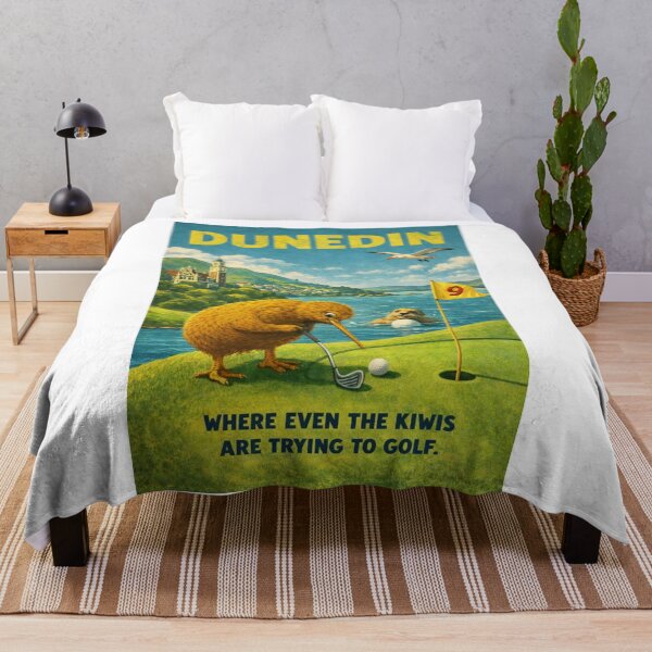 Item preview, Dunedin Otago New Zealand Otago Harbour and St Clair Golf Coast Scene with Otago Peninsula Landscape designed and sold by Aryabek.