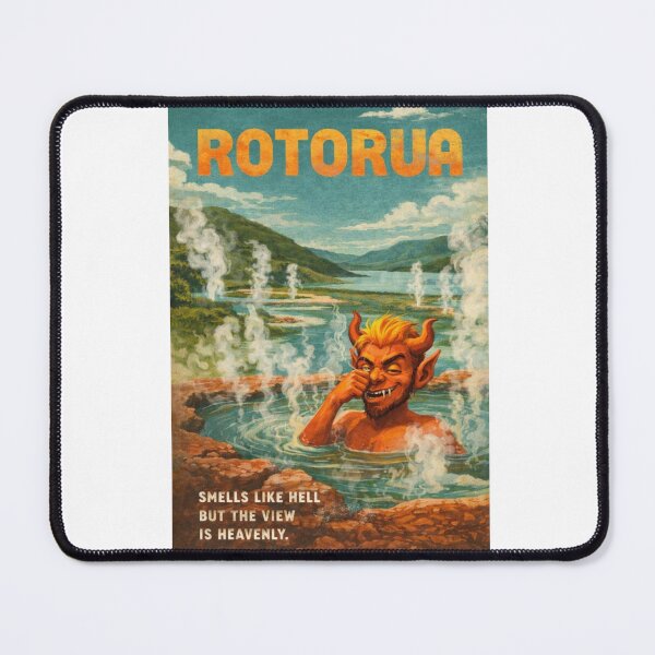 Item preview, Rotorua Bay of Plenty New Zealand Lake Rotorua Geothermal Landscape and Whakarewarewa Valley designed and sold by Aryabek.