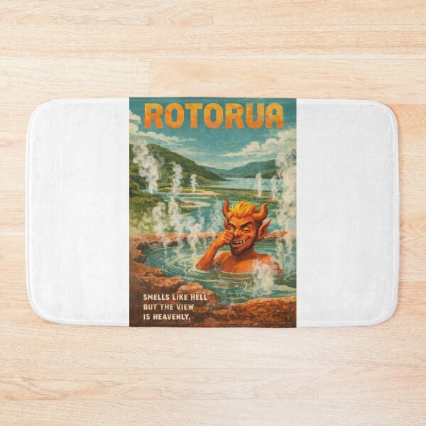 Item preview, Rotorua Bay of Plenty New Zealand Lake Rotorua Geothermal Landscape and Whakarewarewa Valley designed and sold by Aryabek.