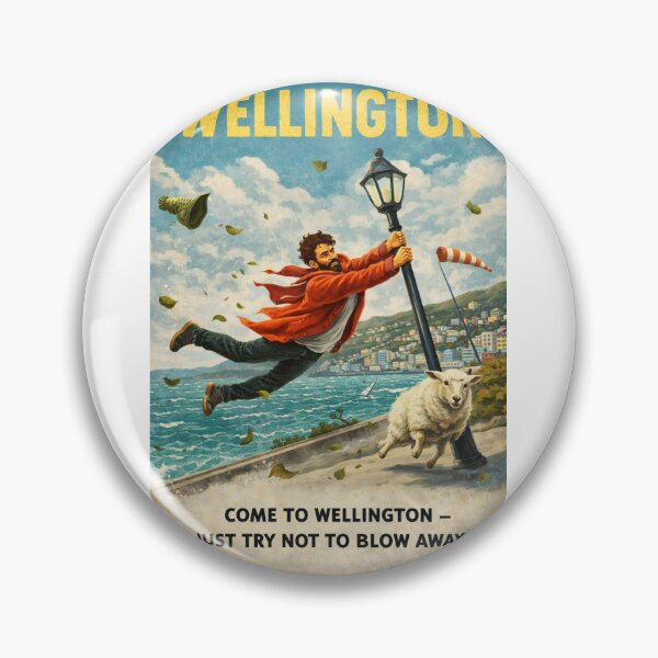 Item preview, Wellington New Zealand Wellington Harbour Waterfront and Mount Victoria Windy Coastal Capital designed and sold by Aryabek.