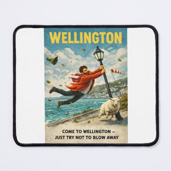 Item preview, Wellington New Zealand Wellington Harbour Waterfront and Mount Victoria Windy Coastal Capital designed and sold by Aryabek.