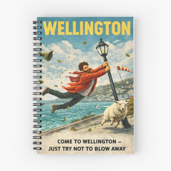 Item preview, Wellington New Zealand Wellington Harbour Waterfront and Mount Victoria Windy Coastal Capital designed and sold by Aryabek.