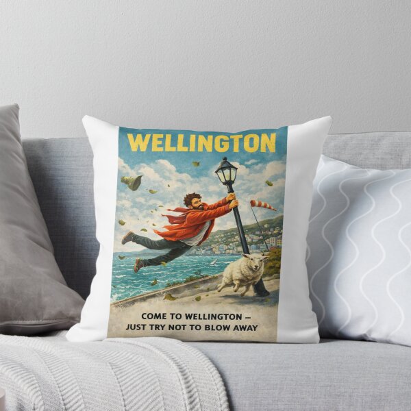 Item preview, Wellington New Zealand Wellington Harbour Waterfront and Mount Victoria Windy Coastal Capital designed and sold by Aryabek.