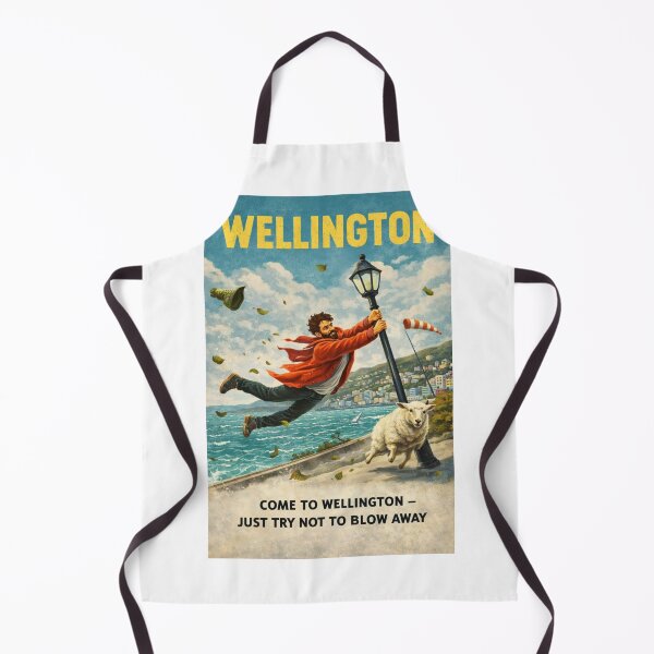 Item preview, Wellington New Zealand Wellington Harbour Waterfront and Mount Victoria Windy Coastal Capital designed and sold by Aryabek.