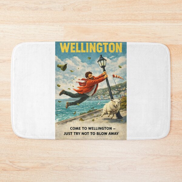 Item preview, Wellington New Zealand Wellington Harbour Waterfront and Mount Victoria Windy Coastal Capital designed and sold by Aryabek.
