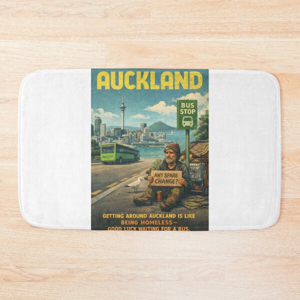 Item preview, Auckland New Zealand Waitemata Harbour Skyline with Sky Tower and Rangitoto Island designed and sold by Aryabek.