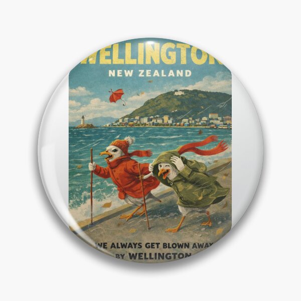 Item preview, Wellington New Zealand Windy Waterfront and Oriental Bay Harbour with Mount Victoria Skyline designed and sold by Aryabek.