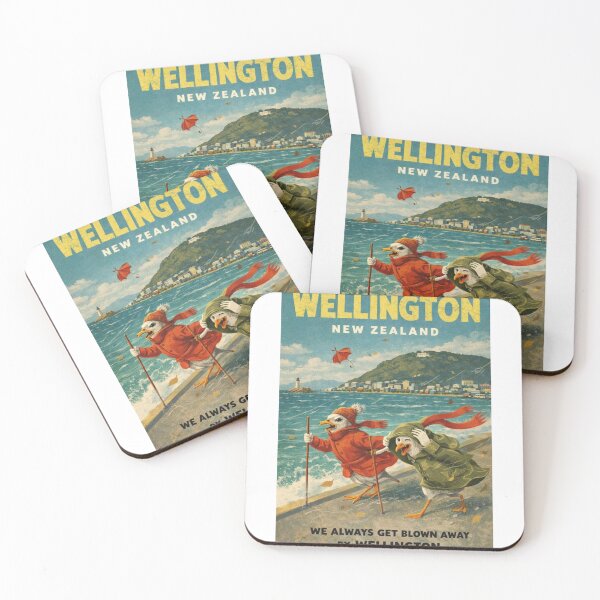 Item preview, Wellington New Zealand Windy Waterfront and Oriental Bay Harbour with Mount Victoria Skyline designed and sold by Aryabek.