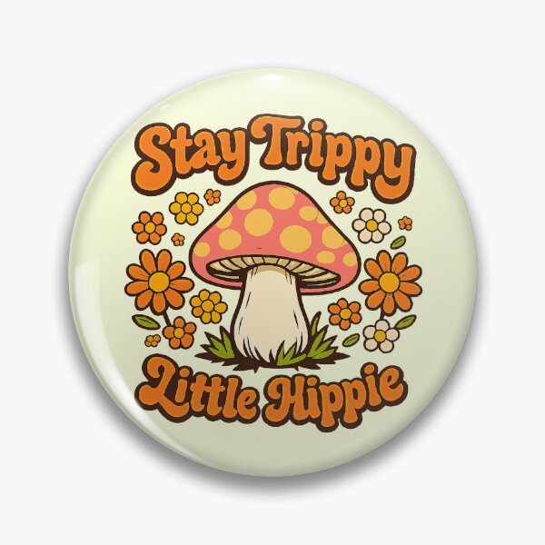 Item preview, Stay Trippy Little Hippie Retro Mushroom 70s Aesthetic designed and sold by Far Out Goods.