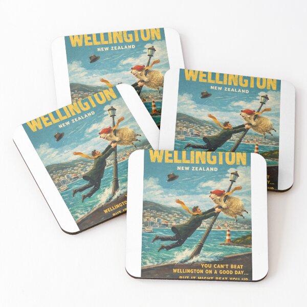 Item preview, Wellington New Zealand Harbour Coastline with Mount Victoria and Oriental Bay Waterfront designed and sold by Aryabek.