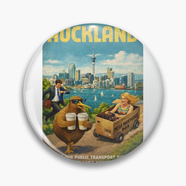 Item preview, Auckland New Zealand Skyline Along Waitemata Harbour with Sky Tower and Auckland CBD Waterfront Taxi Scene designed and sold by Aryabek.