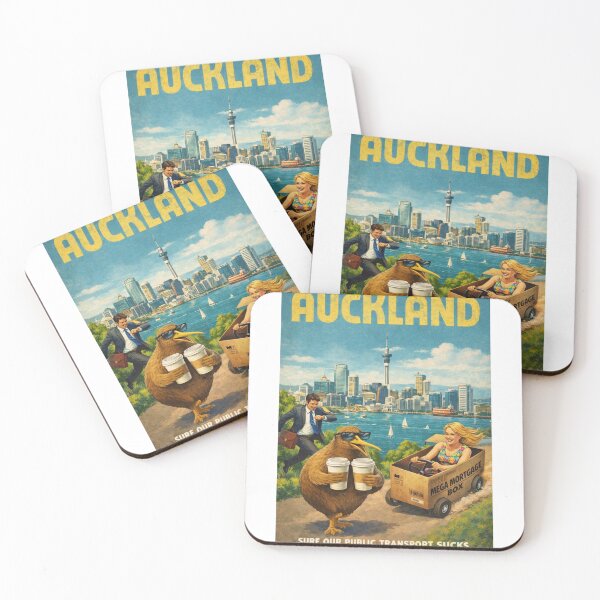 Item preview, Auckland New Zealand Skyline Along Waitemata Harbour with Sky Tower and Auckland CBD Waterfront Taxi Scene designed and sold by Aryabek.