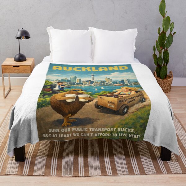 Item preview, Auckland New Zealand Skyline Along Waitemata Harbour with Sky Tower and Auckland CBD Waterfront Taxi Scene designed and sold by Aryabek.