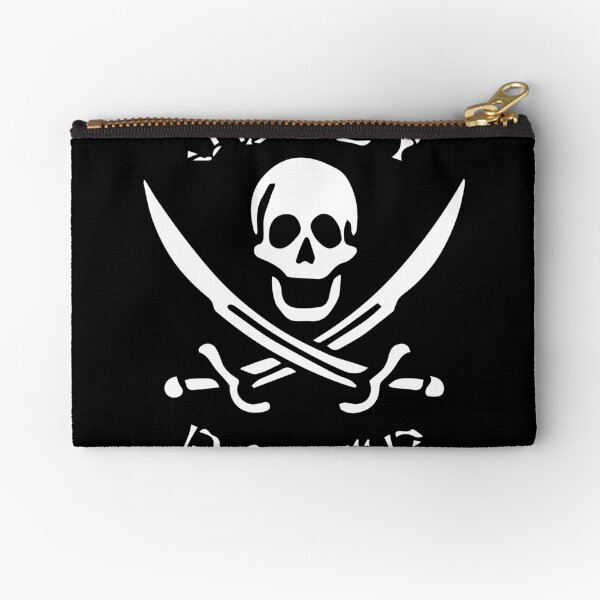 Jolly Roger Pirate Flag Distressed Grunge Coin Purse 