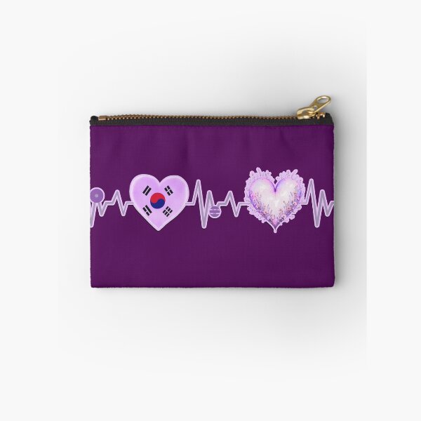 Item preview, Arirang Korean + Purple heart heartbeat - BTS Inspired design designed and sold by ARMYPLUGCO.