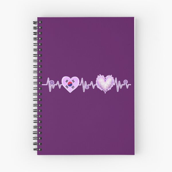Item preview, Arirang Korean + Purple heart heartbeat - BTS Inspired design designed and sold by ARMYPLUGCO.