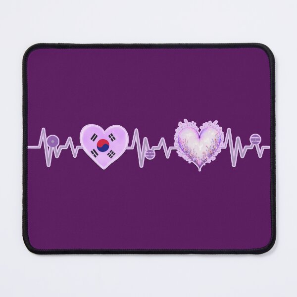 Item preview, Arirang Korean + Purple heart heartbeat - BTS Inspired design designed and sold by ARMYPLUGCO.
