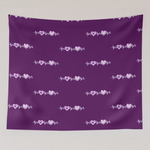 Item preview, Arirang Korean + Purple heart heartbeat - BTS Inspired design designed and sold by ARMYPLUGCO.