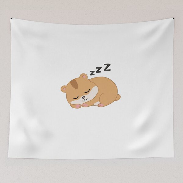 Item preview, Cute Sleeping Hamster Sticker – Sleepy Hamster ZZZ Kawaii Animal designed and sold by pn_terest.