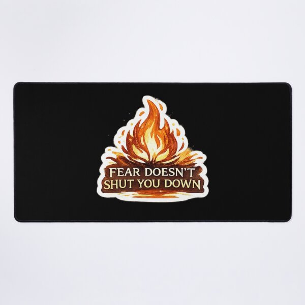Item preview, Fear Doesn’t Shut You Down designed and sold by ouatisworld.