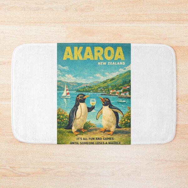 Item preview, Akaroa New Zealand Banks Peninsula Coastal Village Overlooking Akaroa Harbour with Canterbury South Island Landscape designed and sold by Aryabek.
