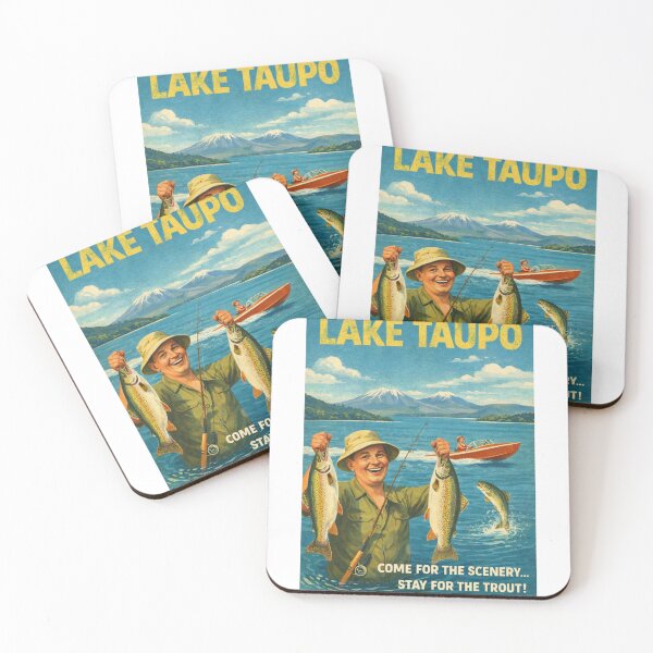 Item preview, Lake Taupo New Zealand Central North Island with Tongariro National Park Volcanoes and Waikato River Landscape designed and sold by Aryabek.