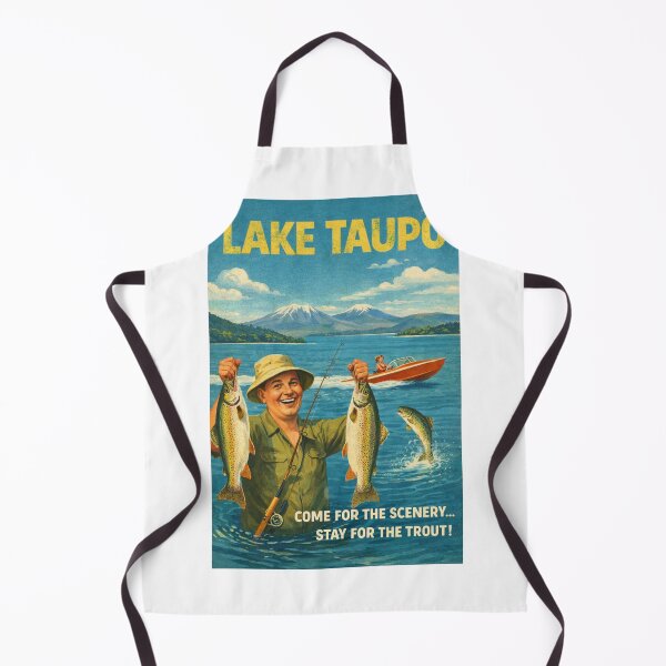 Item preview, Lake Taupo New Zealand Central North Island with Tongariro National Park Volcanoes and Waikato River Landscape designed and sold by Aryabek.