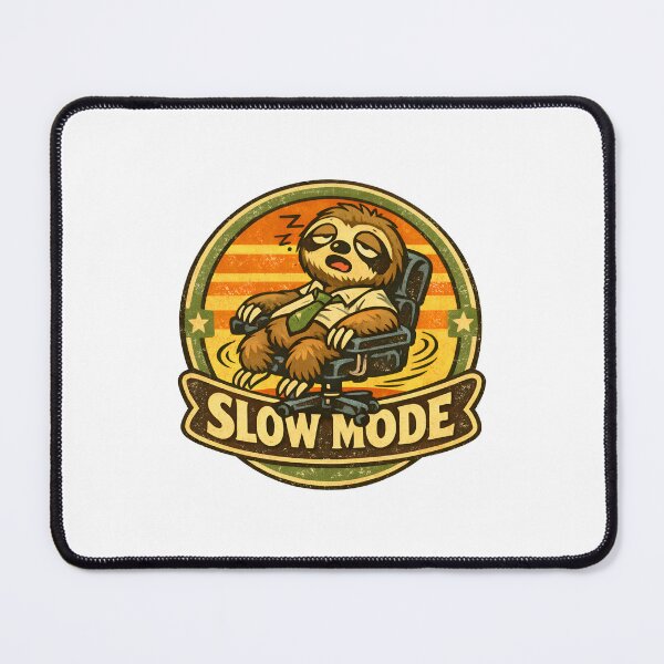 Item preview, Too Tired to Work – Funny Lazy Sloth Vintage Cartoon Badge designed and sold by WorkXPlay.