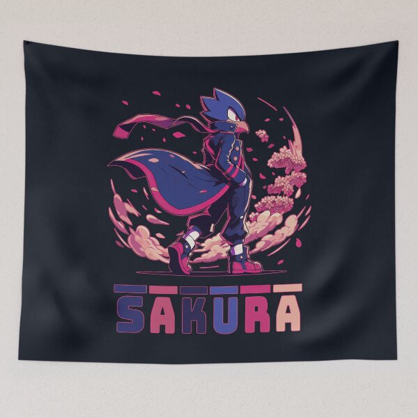 Item preview, Cool Anime Bird Samurai Sakura Warrior Aesthetic Graphic designed and sold by AmazingEG.