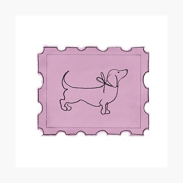 Item preview, Dachshund stamp designed and sold by Ivy Mae.