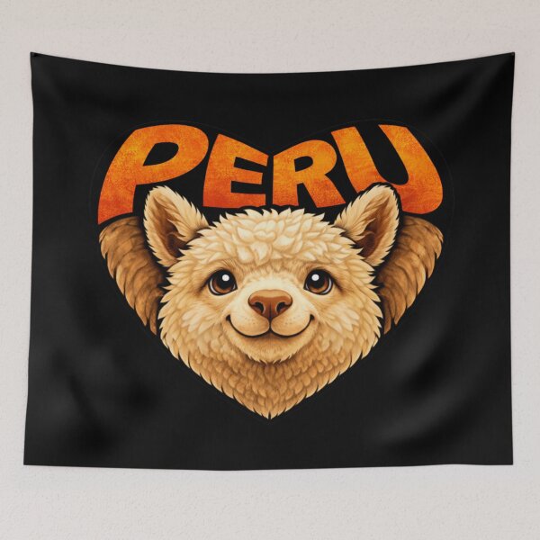 Item preview, Peru - Alpaca Heart Shape designed and sold by Myra365Art.