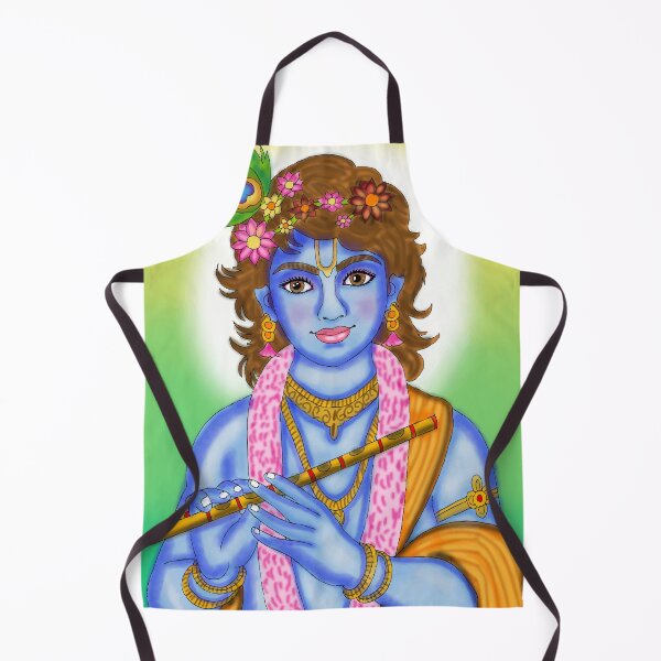 Item preview, Lord Krishna Divine Flute Design – Spiritual Hindu Art Illustration designed and sold by Harshit_Digital_Arts.