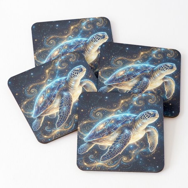 Item preview, Cosmic Sea Turtle in Starry Space designed and sold by Bappy888.
