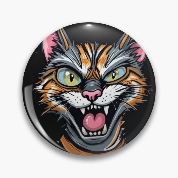 Item preview, Crazy Cat - Funny Cartoon Illustration for Cat Lovers designed and sold by shlepyart.