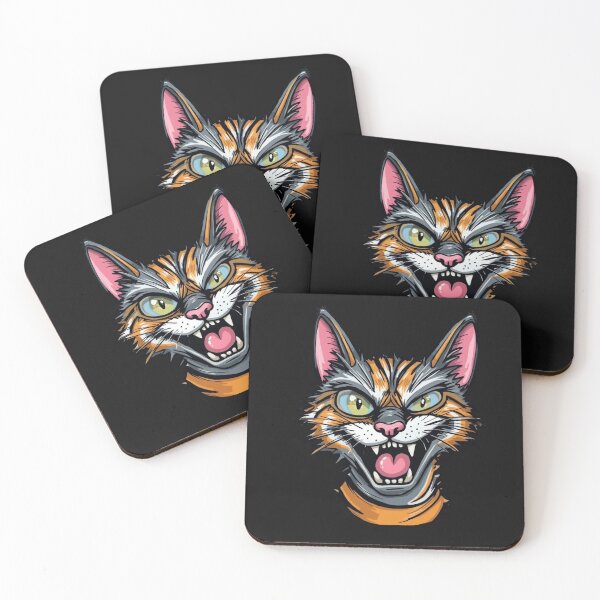 Item preview, Crazy Cat - Funny Cartoon Illustration for Cat Lovers designed and sold by shlepyart.