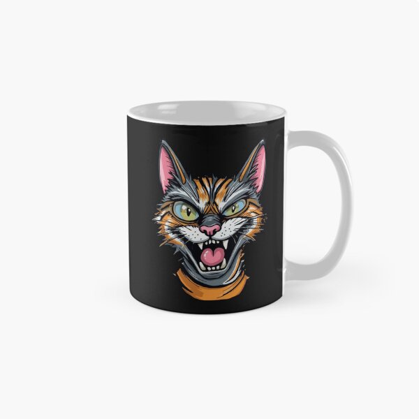 Item preview, Crazy Cat - Funny Cartoon Illustration for Cat Lovers designed and sold by shlepyart.