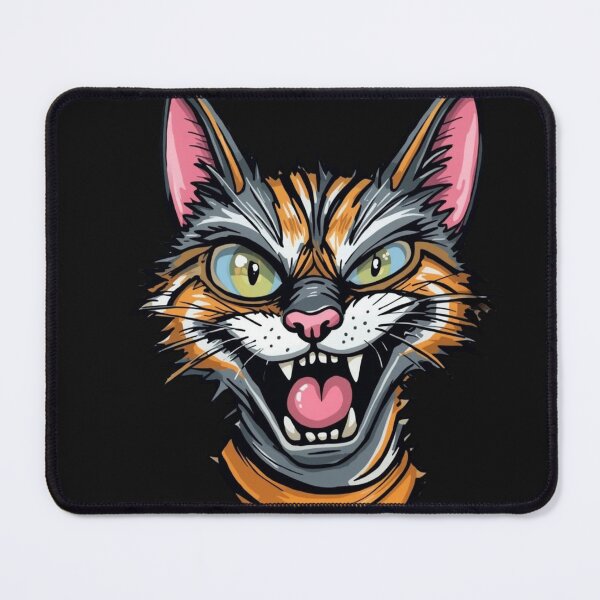 Item preview, Crazy Cat - Funny Cartoon Illustration for Cat Lovers designed and sold by shlepyart.