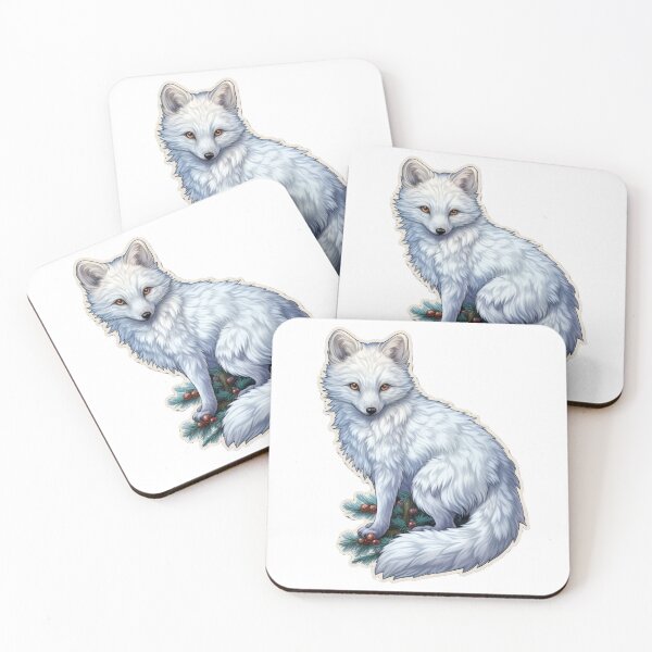 Item preview, Christmas Arctic Fox designed and sold by Solace Sparkles.