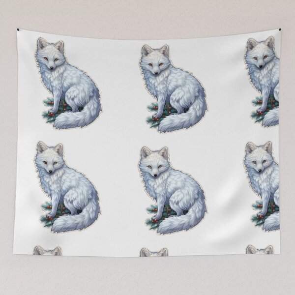 Item preview, Christmas Arctic Fox designed and sold by Solace Sparkles.
