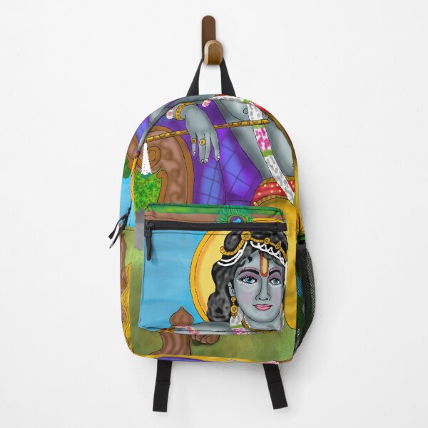 Item preview, Sacred Krishna Devotional Design – Hindu Mythology Art designed and sold by Harshit_Digital_Arts.